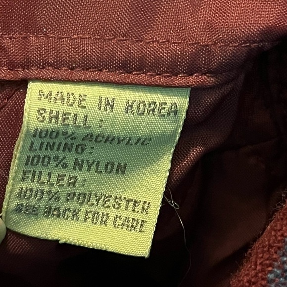 Vintage 80s Charleston Bay Plaid Shacket Quilted Lining Heavy Weight Pockets XLT - Picture 6 of 6